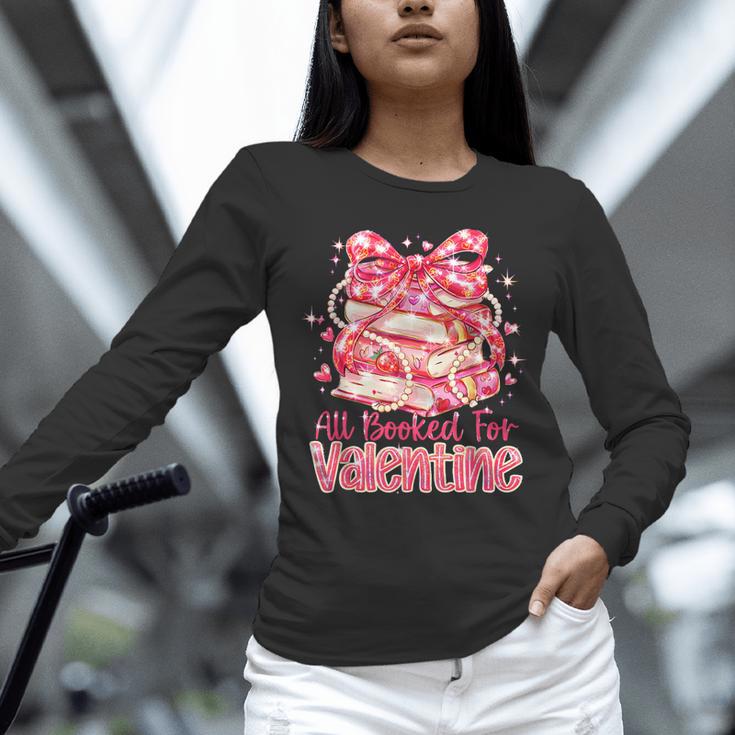 All Booked For Valentine Cute Pink Book Lover Aesthetic Unisex Long Sleeve T-Shirt All Booked For Valentine Cute Pink Book Lover Aesthetic Unisex Long Sleeve T-Shirt