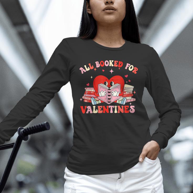 All Booked For Valentines Shirt Cute Book Lover Reading Unisex Long Sleeve T-Shirt