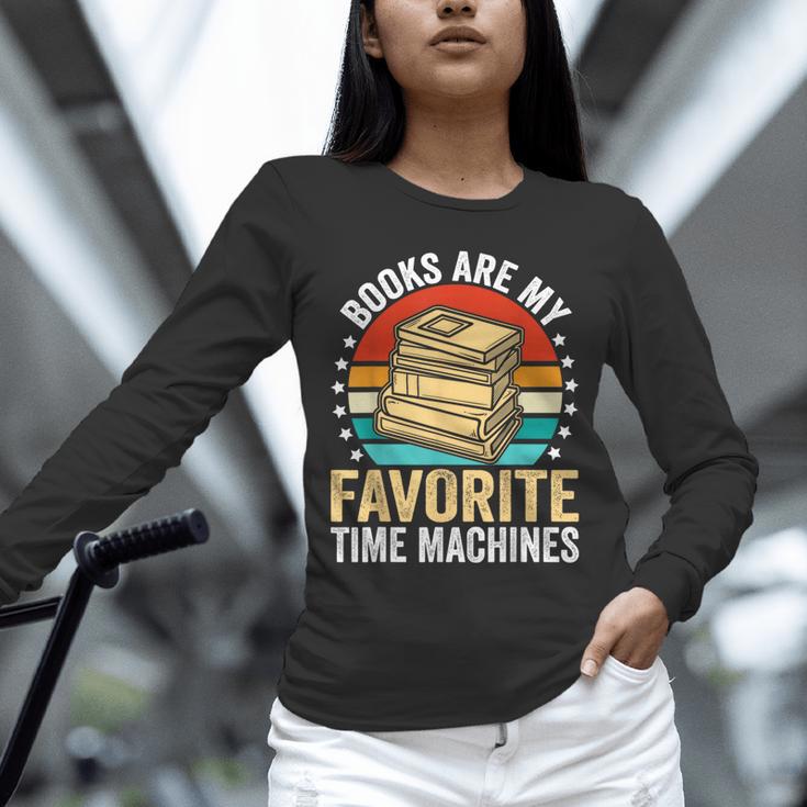 Books Are My Favorite Time Machines Unisex Long Sleeve T-Shirt