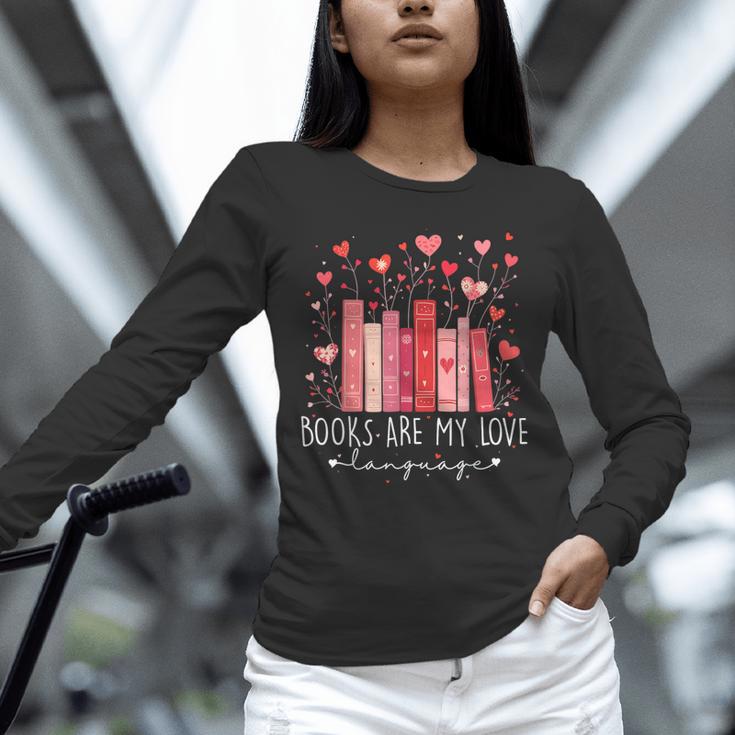 Books Are My Love Language Valentine Reads Bookish Club Unisex Long Sleeve T-Shirt Books Are My Love Language Valentine Reads Bookish Club Unisex Long Sleeve T-Shirt
