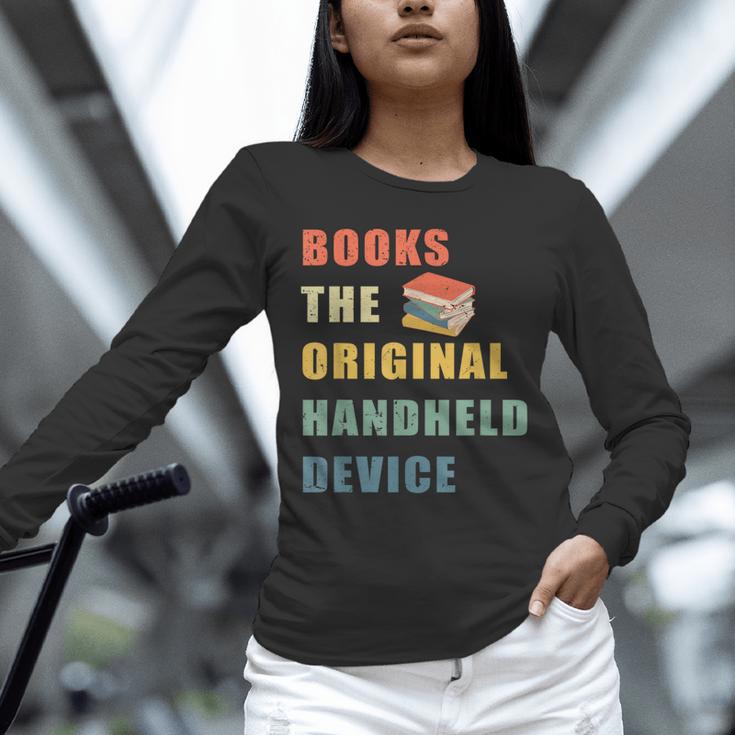Books The Original Handheld Device Vintage Book Unisex Long Sleeve T-Shirt