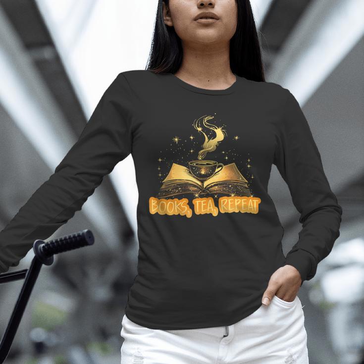 Books Tea Repeat Unisex Long Sleeve T-Shirt