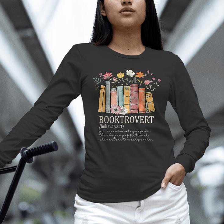 Booktrovert Cozy Book Lover Book Nerd Literary Humor Unisex Long Sleeve T-Shirt