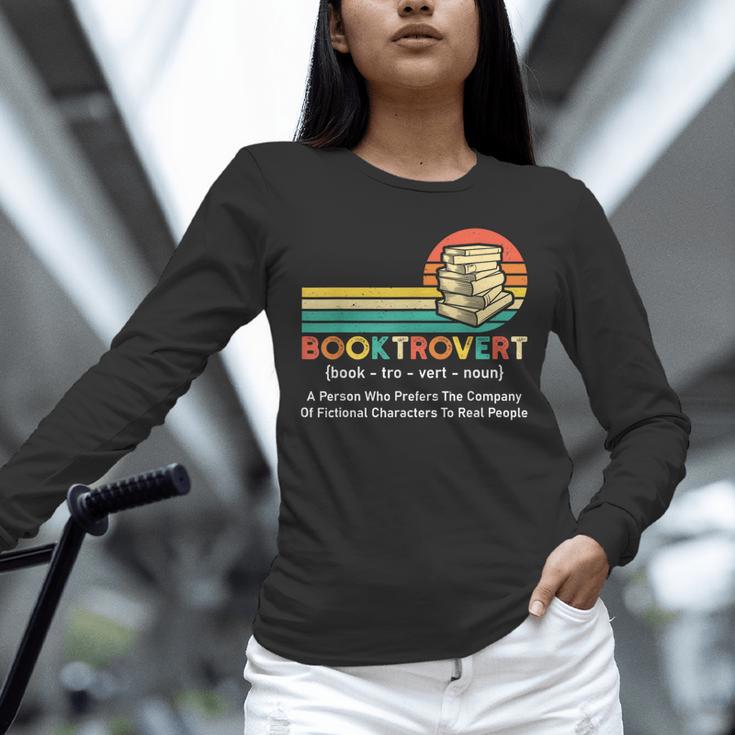 Booktrovert Definition Book Lover Unisex Long Sleeve T-Shirt