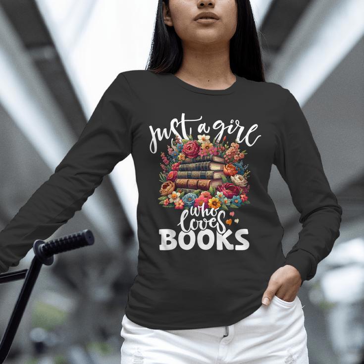Bookworm For Women Just A Girl Who Loves Books Unisex Long Sleeve T-Shirt Bookworm For Women Just A Girl Who Loves Books Unisex Long Sleeve T-Shirt