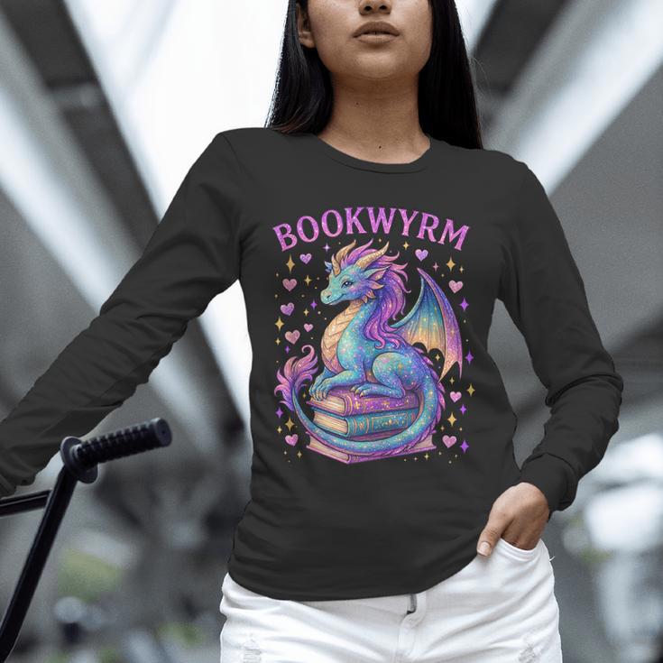Bookwyrm Just a Girl Who Loves Dragons Books Dragon Reader Unisex Long Sleeve T-Shirt