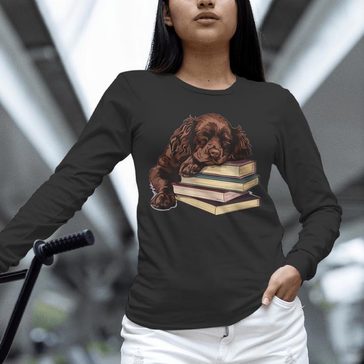 Boykin Spaniel Books Dog Breed Graphic Unisex Long Sleeve T-Shirt Boykin Spaniel Books Dog Breed Graphic Unisex Long Sleeve T-Shirt