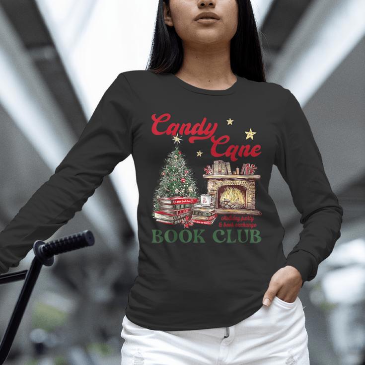 Candy Cane Book Club Holiday Party & Book Exchange Unisex Long Sleeve T-Shirt Candy Cane Book Club Holiday Party & Book Exchange Unisex Long Sleeve T-Shirt