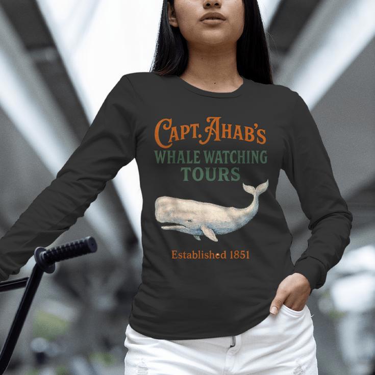 Captain Ahab’s Whale Watching Tours – Moby Book Parody Unisex Long Sleeve T-Shirt