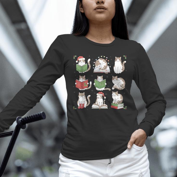 Cat Reading Book Funny Christmas Cat Book Lover Librarian Men Women Kids Unisex Long Sleeve T-Shirt Cat Reading Book Funny Christmas Cat Book Lover Librarian Men Women Kids Unisex Long Sleeve T-Shirt