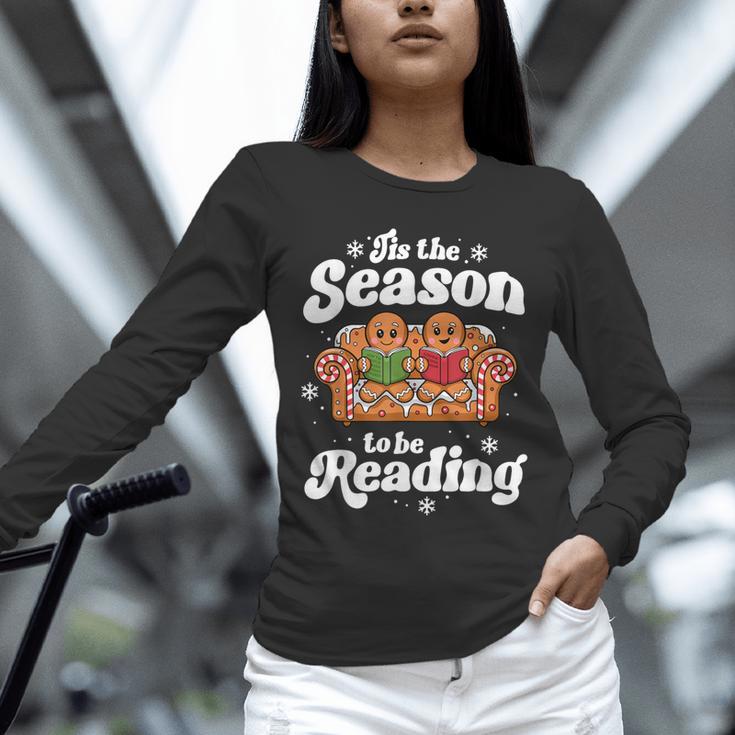 Christmas Book Lover Gingerbread Library Reading Bookaholic Unisex Long Sleeve T-Shirt Christmas Book Lover Gingerbread Library Reading Bookaholic Unisex Long Sleeve T-Shirt