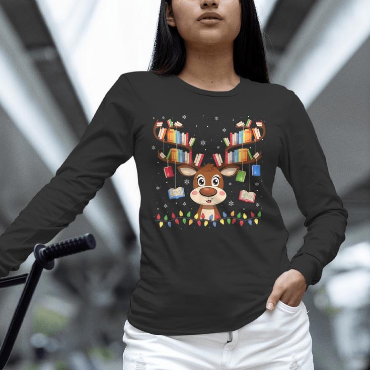 Christmas Librarian Reindeer Matching Family Book Lover Xmas Unisex Long Sleeve T-Shirt Christmas Librarian Reindeer Matching Family Book Lover Xmas Unisex Long Sleeve T-Shirt