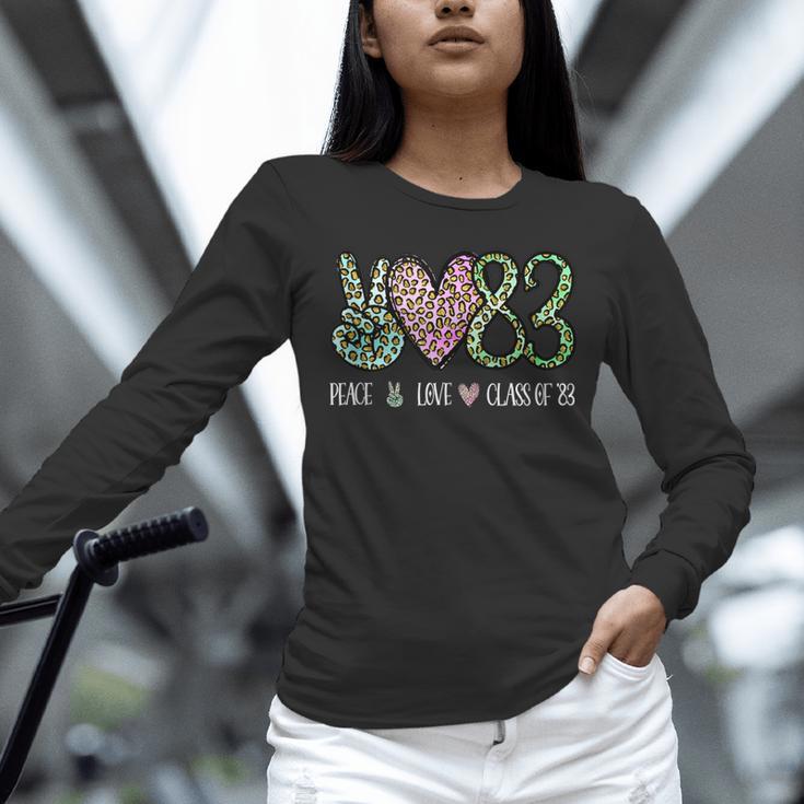 Class Of 1983 Shirt Leopard Senior Graduation Class Reunion Unisex Long Sleeve T-Shirt
