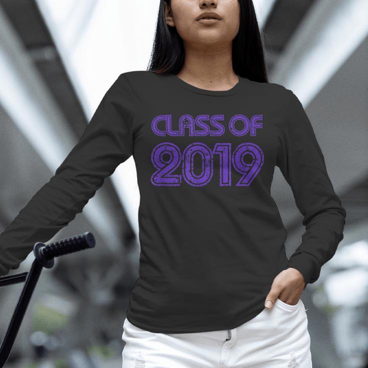 Class Of 2019 High School Graduation Purple Senior Unisex Long Sleeve T-Shirt