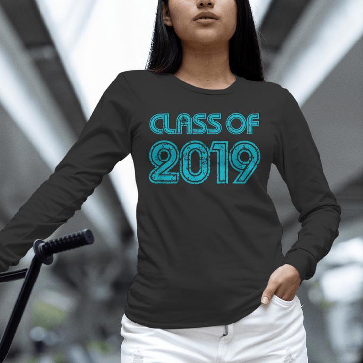 Class Of 2019 High School Graduation Teal Senior Unisex Long Sleeve T-Shirt