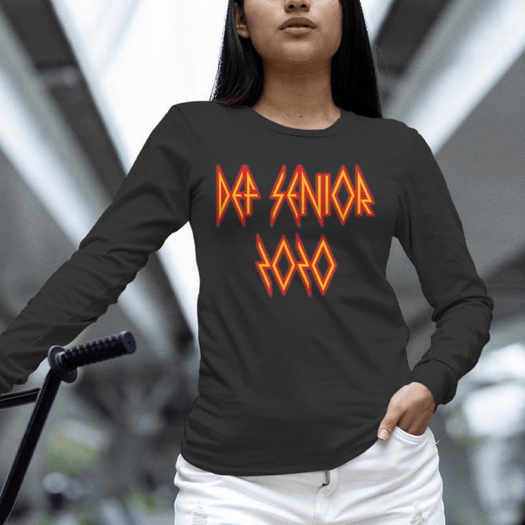 Class Of 2020 Senior 80s And 90s Rock Style Graduation Unisex Long Sleeve T-Shirt