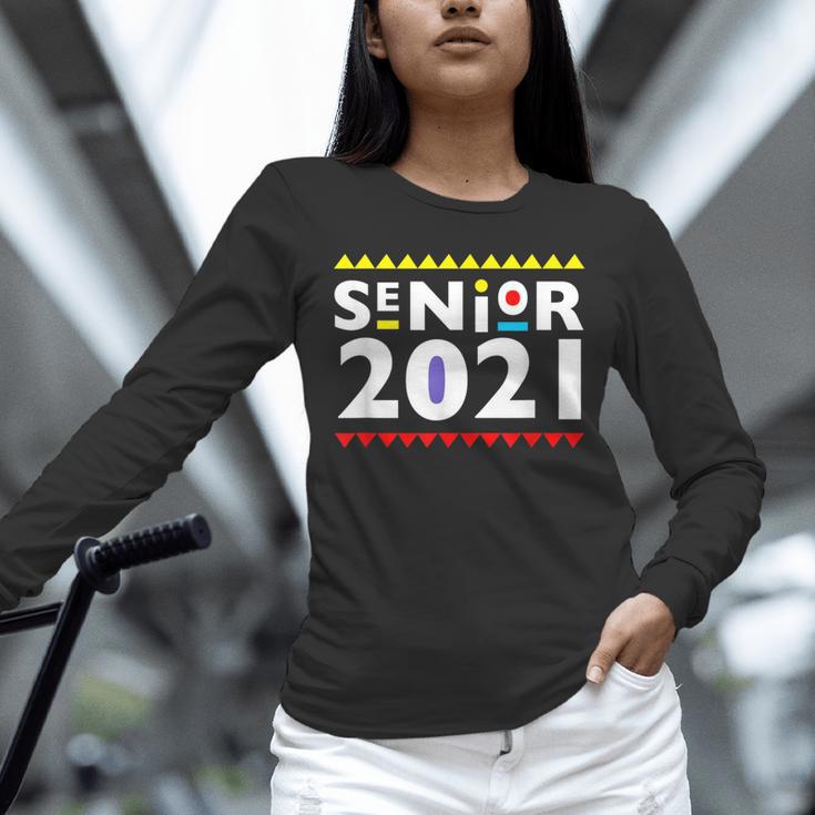 Class Of 2021 Senior Year 90's TV Style Graduation For Grad Unisex Long Sleeve T-Shirt