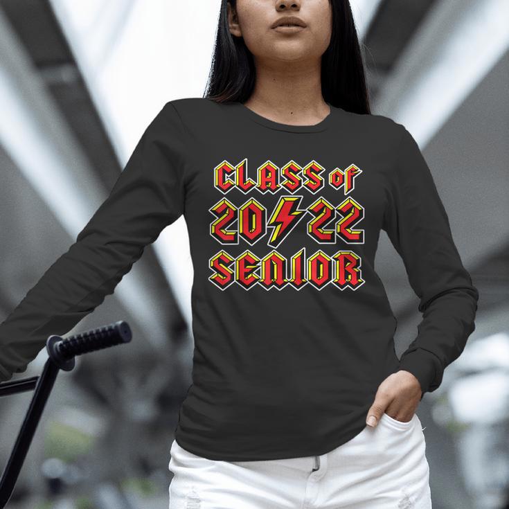 Class 2022 Senior 80s 90s Rock Retro Vintage Graduation Unisex Long Sleeve T-Shirt