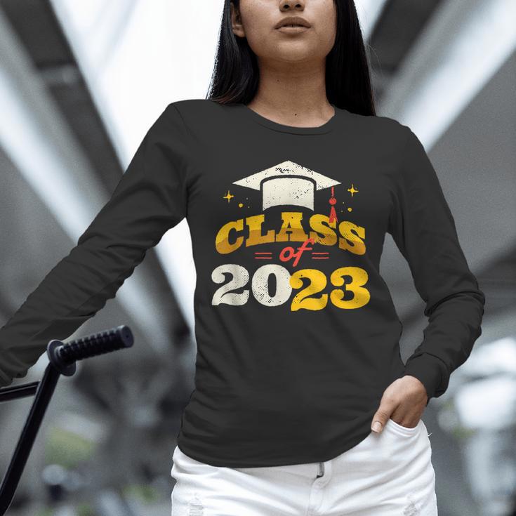 Class Of 2023 School Graduation Vintage Retro Class Of 2023 Unisex Long Sleeve T-Shirt