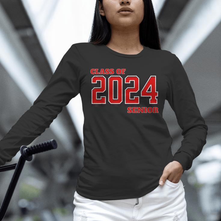 Class Of 2024 Senior Back To School Vintage Graduation Tee Unisex Long Sleeve T-Shirt