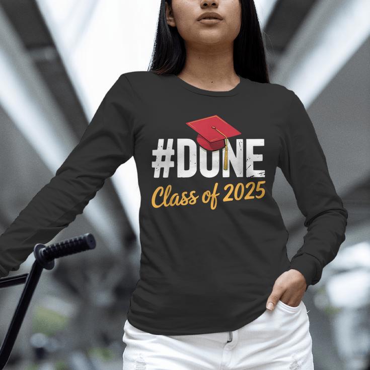 Class Of 2025 Graduation Hashtag DONE Graduate Unisex Long Sleeve T-Shirt