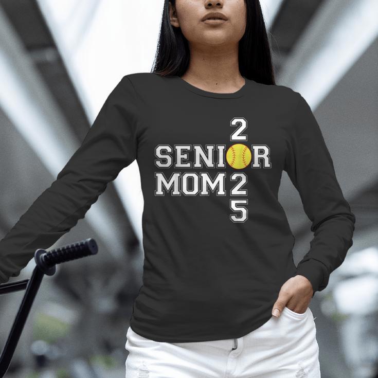 Class Of 2025 Softball Mom Senior Graduation Graduate Women Unisex Long Sleeve T-Shirt