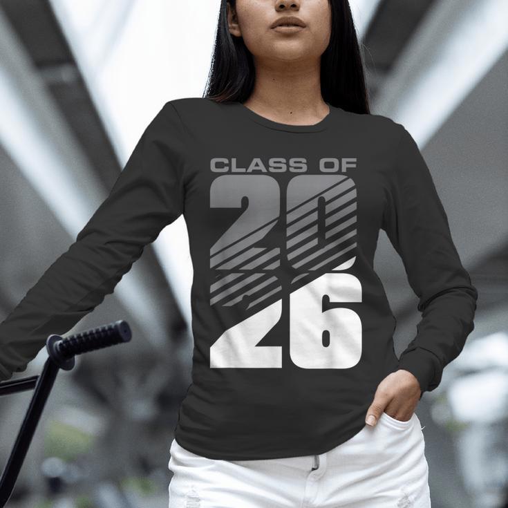 Class Of 2026 High School Senior Graduation Grey Sport Style Unisex Long Sleeve T-Shirt