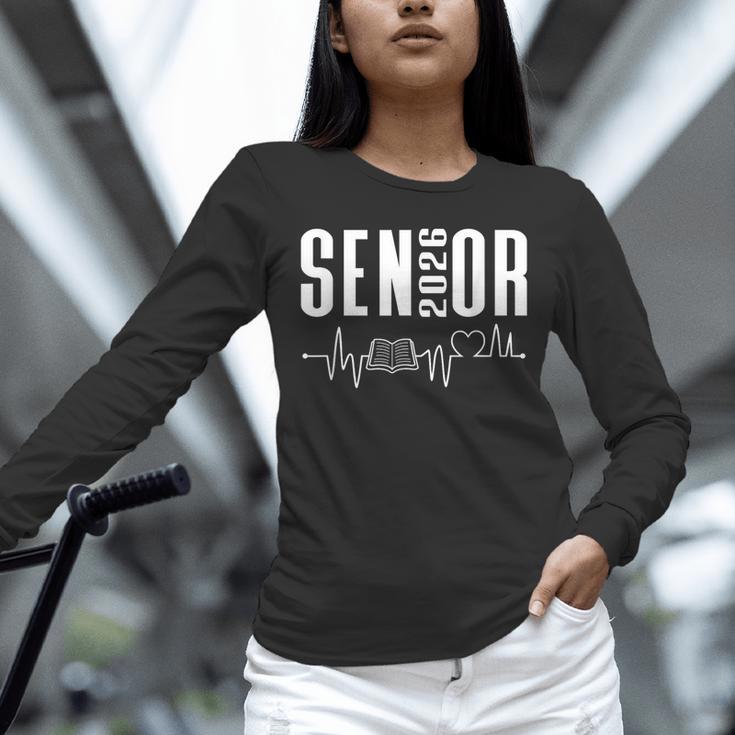 Class Of 2026 Senior Reading Themed Book Heartbeat Unisex Long Sleeve T-Shirt