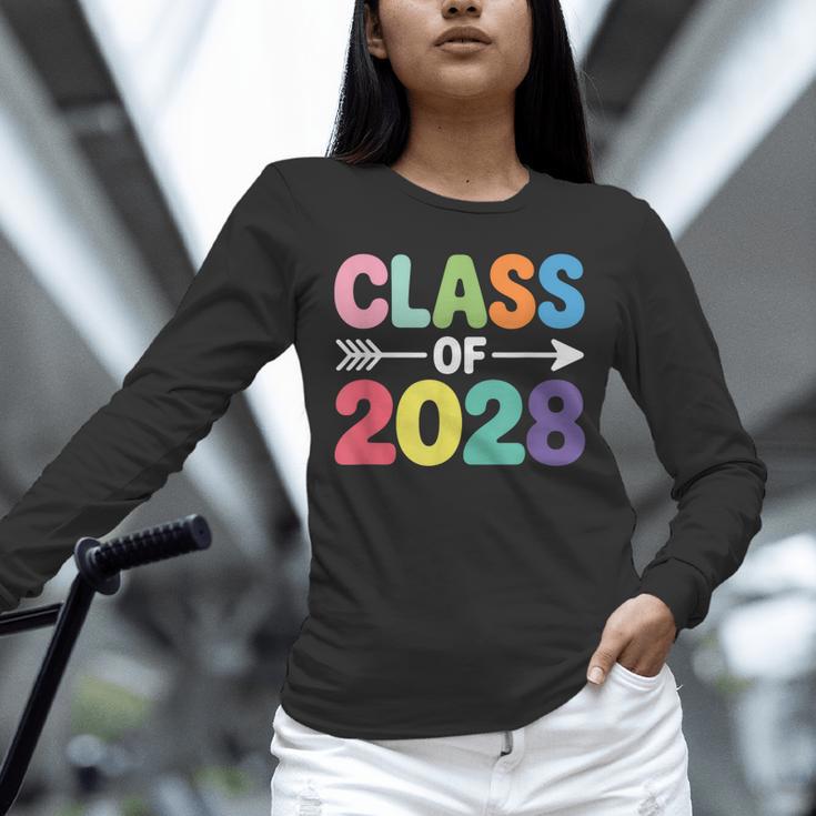 Class Of 2028 Colorful Graduation Unisex Long Sleeve T-Shirt