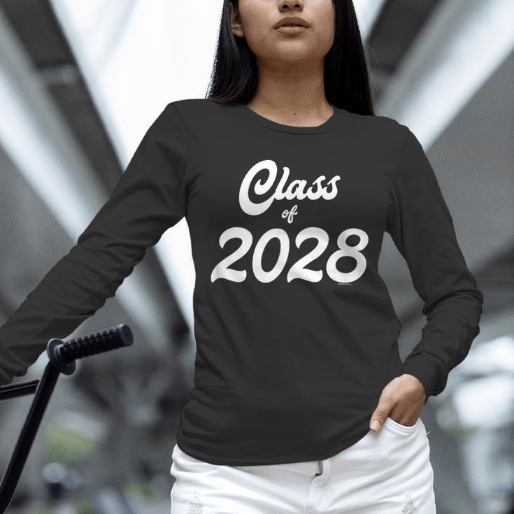 Class Of 2028 Shirt Graduation Him Her Senior Class Unisex Long Sleeve T-Shirt