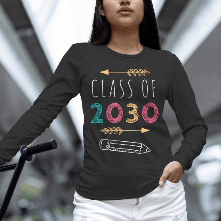 Class Of 2030 Grow With Me 2nd Grade Graduation Unisex Long Sleeve T-Shirt