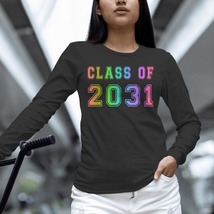 Class Of 2031 High School Graduation Date Kindergarten Shirt Unisex Long Sleeve T-Shirt