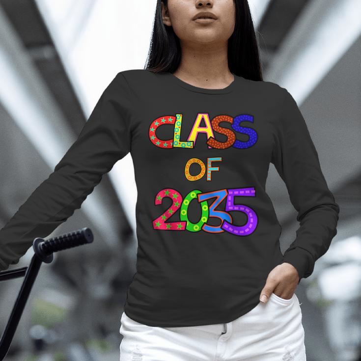 Class Of 2035 Grow With Me Kindergarten Graduation Unisex Long Sleeve T-Shirt