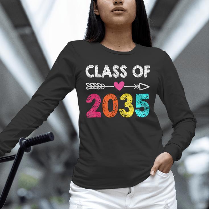 Class Of 2035 Kindergarten Pre K Grow With Me Graduation Unisex Long Sleeve T-Shirt
