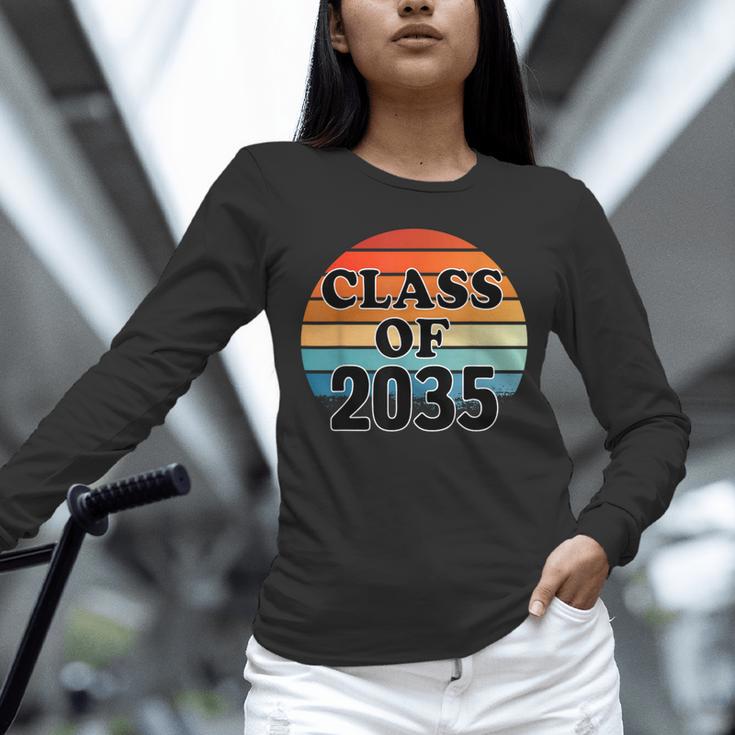 Class Of 2035 Senior Graduate Retro Graduation Unisex Long Sleeve T-Shirt