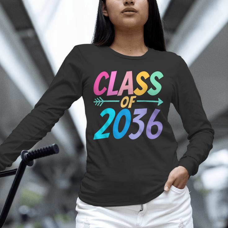 Class Of 2036 First Day Kindergarten Grow With Me Graduation Unisex Long Sleeve T-Shirt