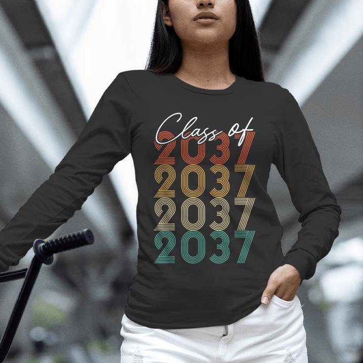 Class Of 2037 Vintage Kindergarten To Graduation Unisex Long Sleeve T-Shirt