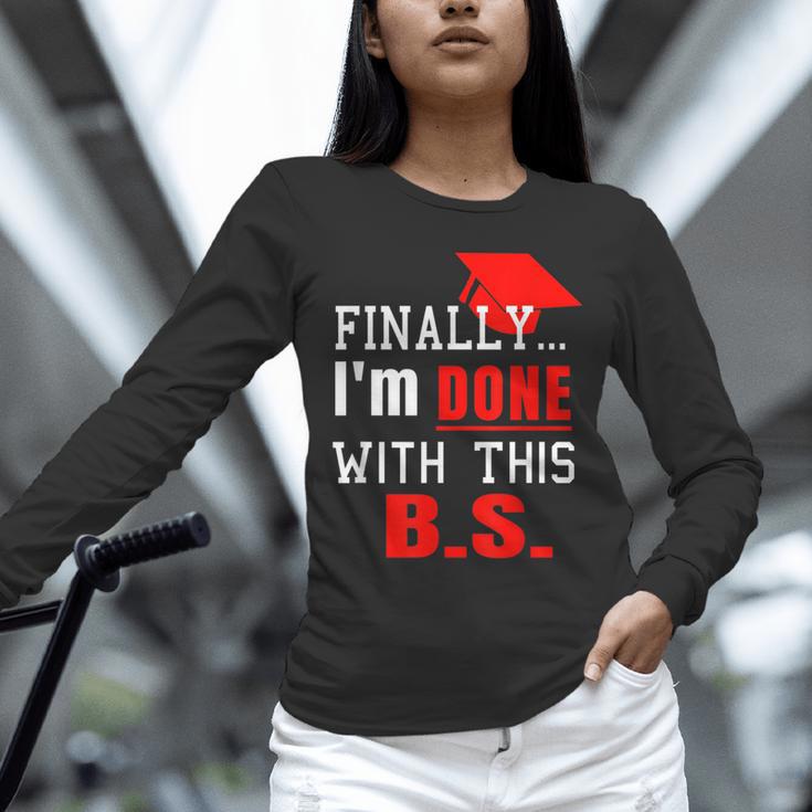 College GraduationShirt Senior Finally Done Unisex Long Sleeve T-Shirt