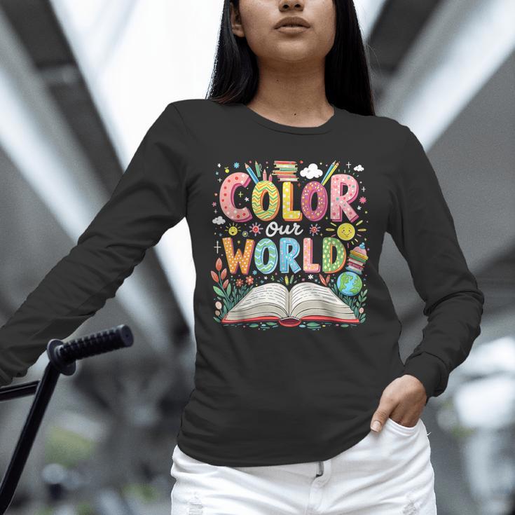 Color Our World Book Reading Program 2026 Summer Unisex Long Sleeve T-Shirt