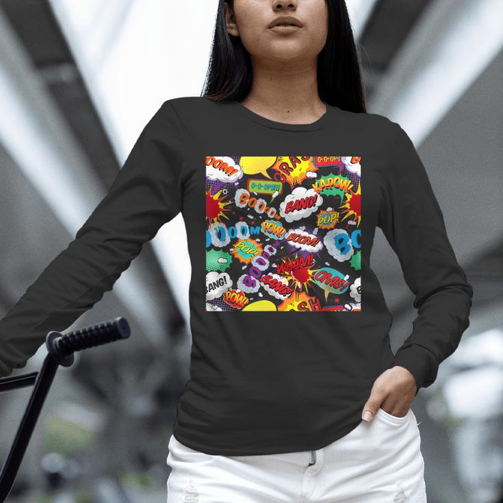 Comic Book Pop Art Modern Fun Unisex Long Sleeve T-Shirt