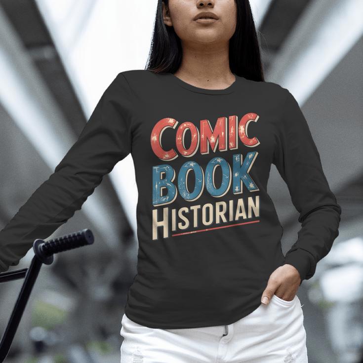 Comic Book Historian Vintage Comic Book Collector Unisex Long Sleeve T-Shirt