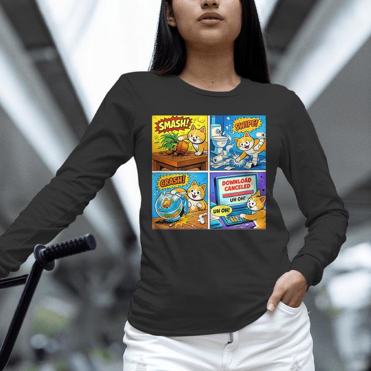 Comic Reader Comic Book Merch Vintage Reading Comic Books Unisex Long Sleeve T-Shirt
