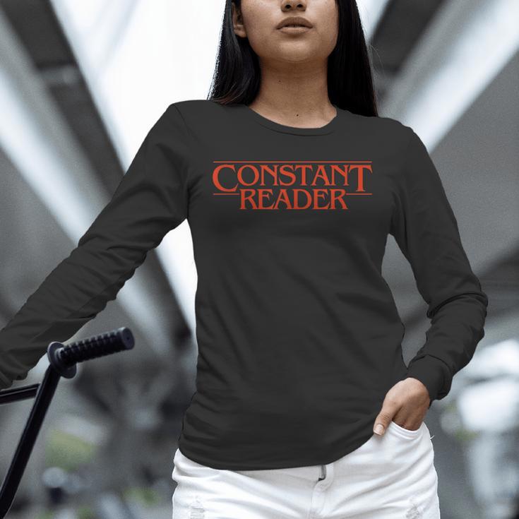 Constant Reader Fan Of Horror Suspense Books Bibliophile Unisex Long Sleeve T-Shirt
