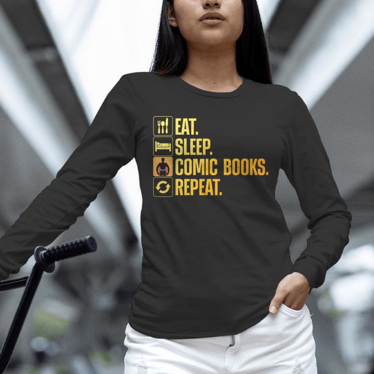 Cool Comic Books Art For Men Women Comic Book Lover Comics Unisex Long Sleeve T-Shirt