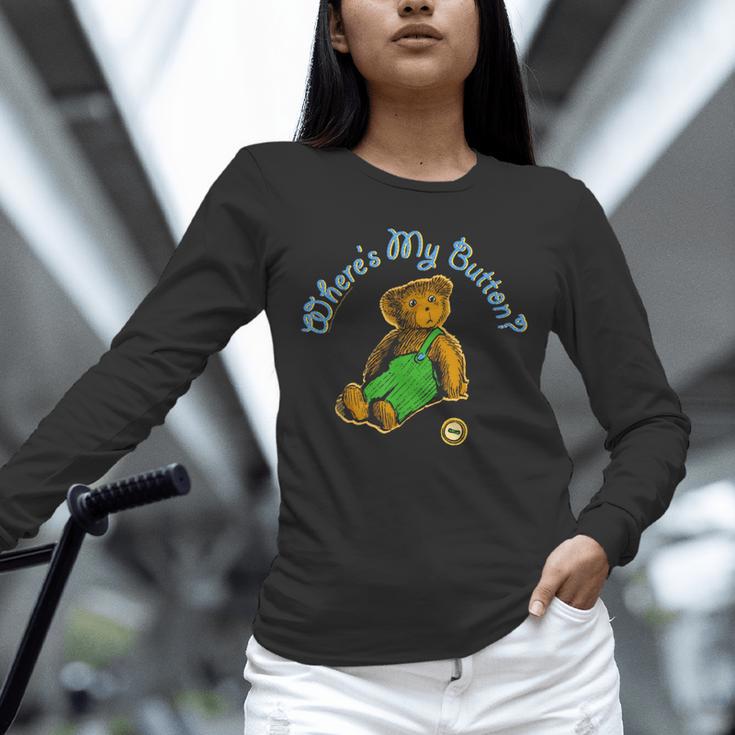 Corduroy Where's My Button Teddy Bear Retro Children's Book Unisex Long Sleeve T-Shirt