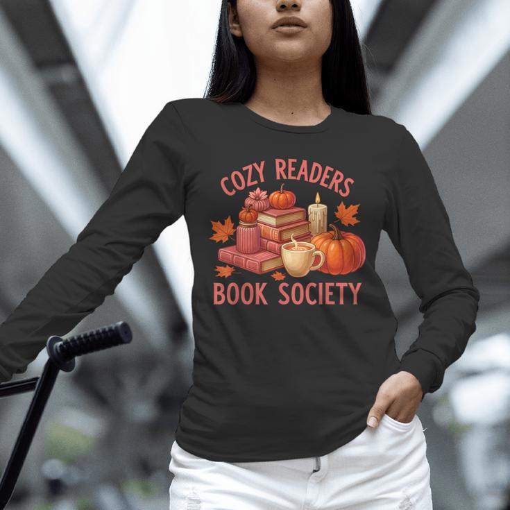 Cozy Readers Book Society Teacher Reading Floral Pumpkin Tee Unisex Long Sleeve T-Shirt Cozy Readers Book Society Teacher Reading Floral Pumpkin Tee Unisex Long Sleeve T-Shirt