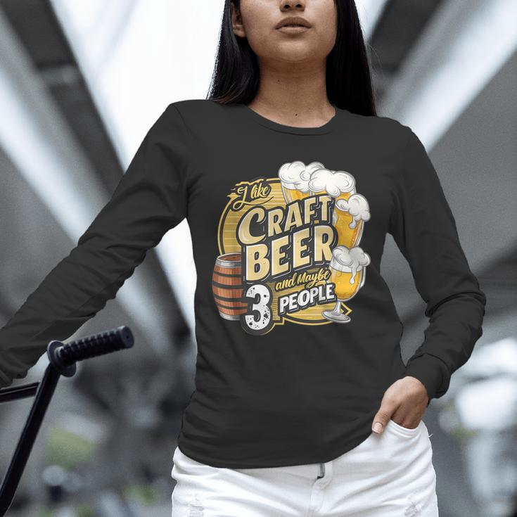 Craft Beer Lover Introverted & Hoppy Unisex Long Sleeve T-Shirt