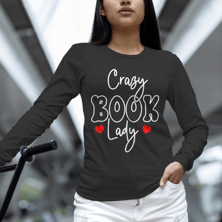 Crazy Book Lady Unisex Long Sleeve T-Shirt