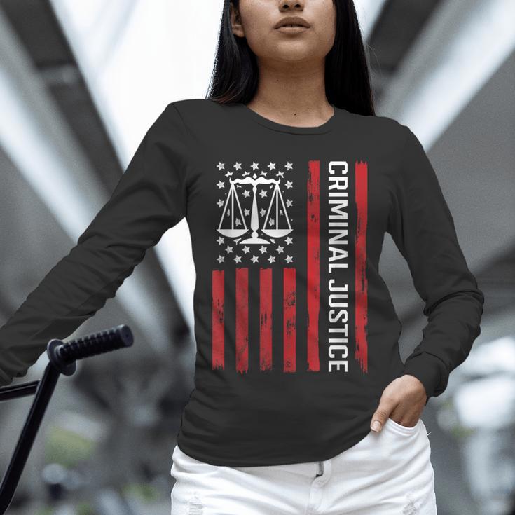 Criminal Justice Major College Student Graduate Graduation Unisex Long Sleeve T-Shirt