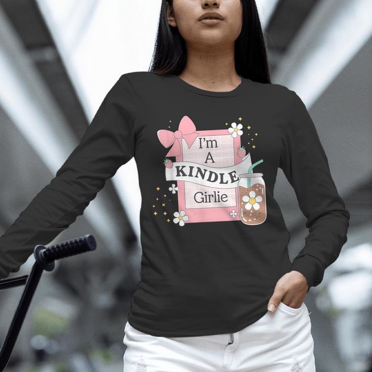 Cute Bookish Kindle Girlie Nerdy Read Book Lover Girl Women Unisex Long Sleeve T-Shirt